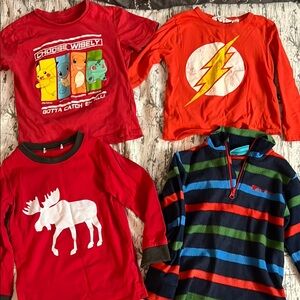 Red Graphic Kids Shirt